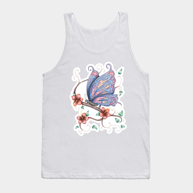 Butterfly Tank Top by The Midblackcat Shop